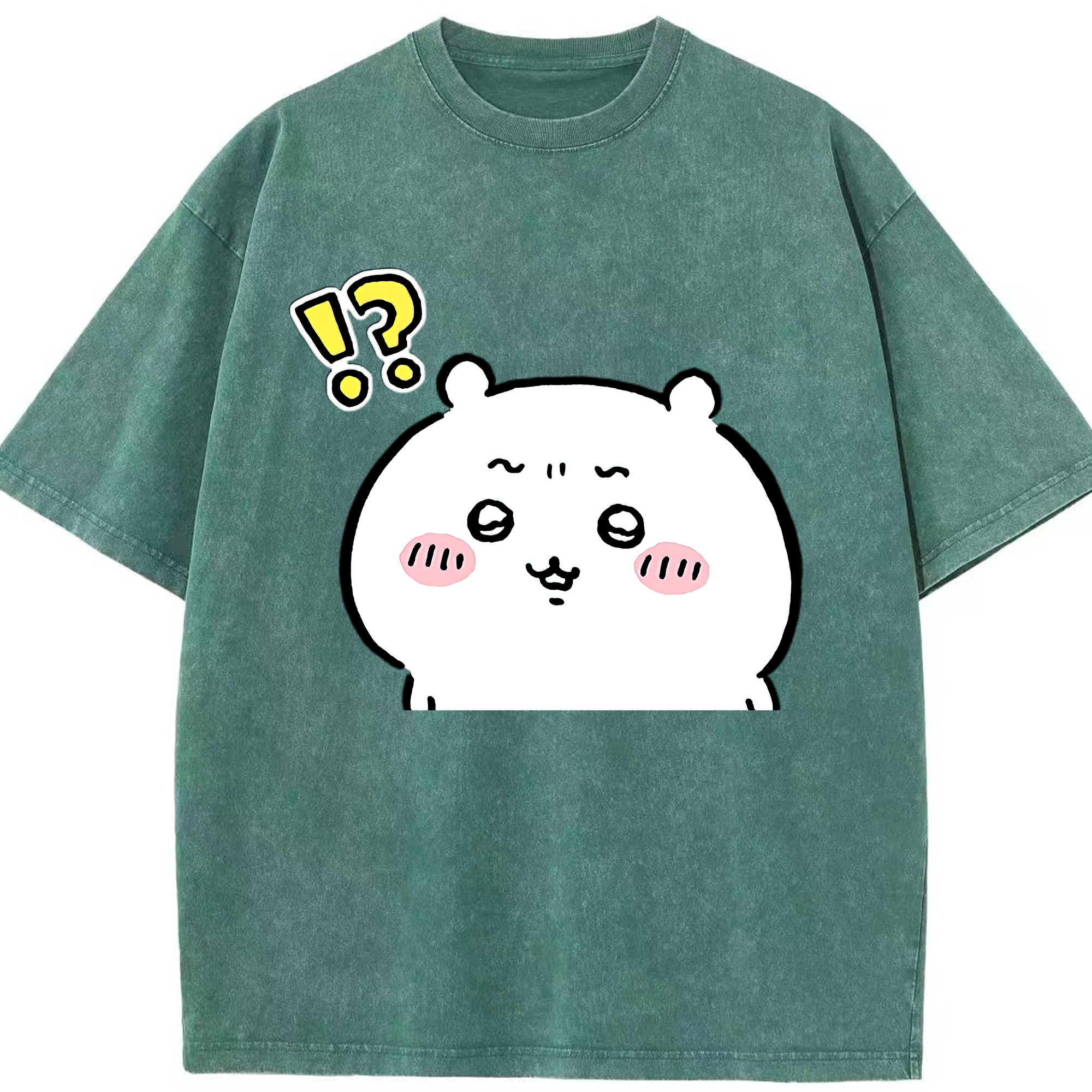 （画像用） ちいかわ ちいかわ Chii-kawa chiikawa 綿100% ヴィンテージ風 半袖Tシャツ（フロントプリント）
